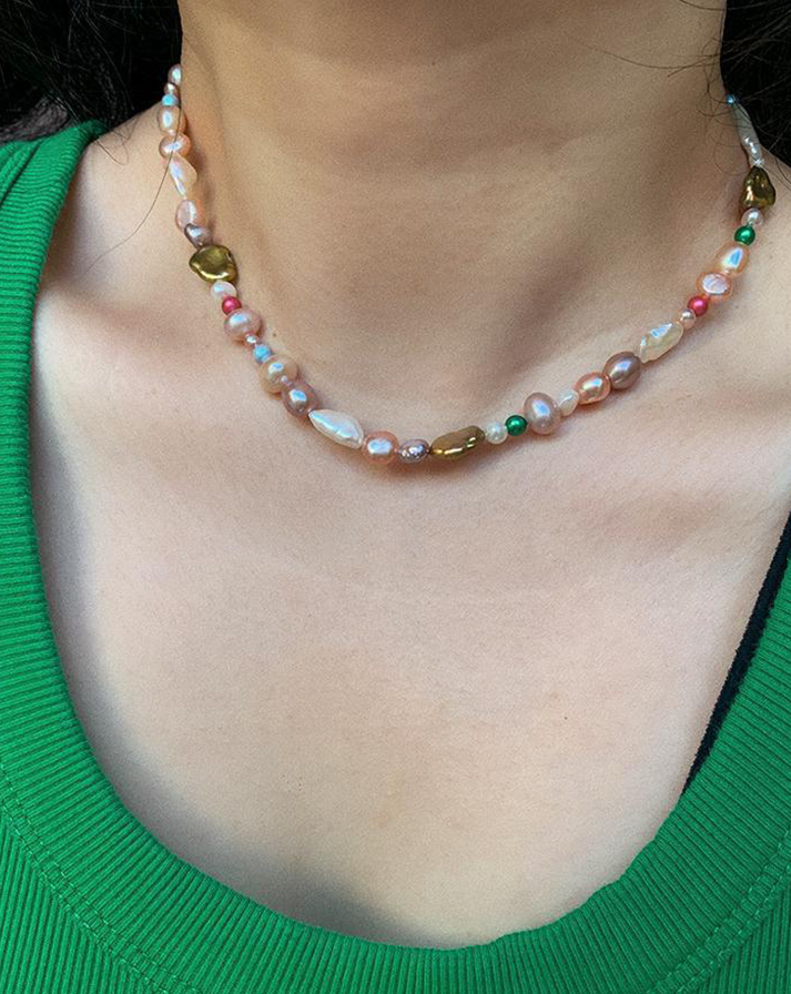 Baroque Pearl Bead Necklace