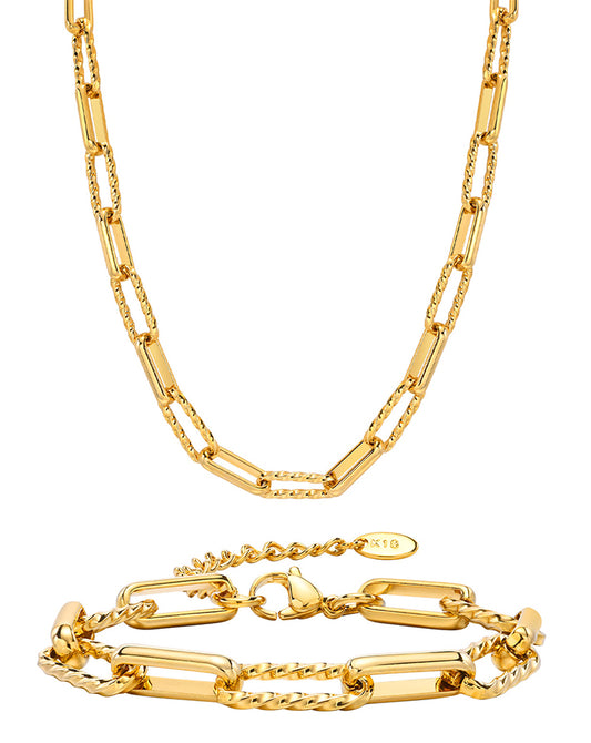 Build Your Own  gold necklace and bracelet