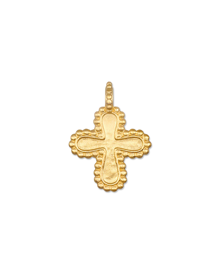 Faithful Cross Charm Necklace Pendant