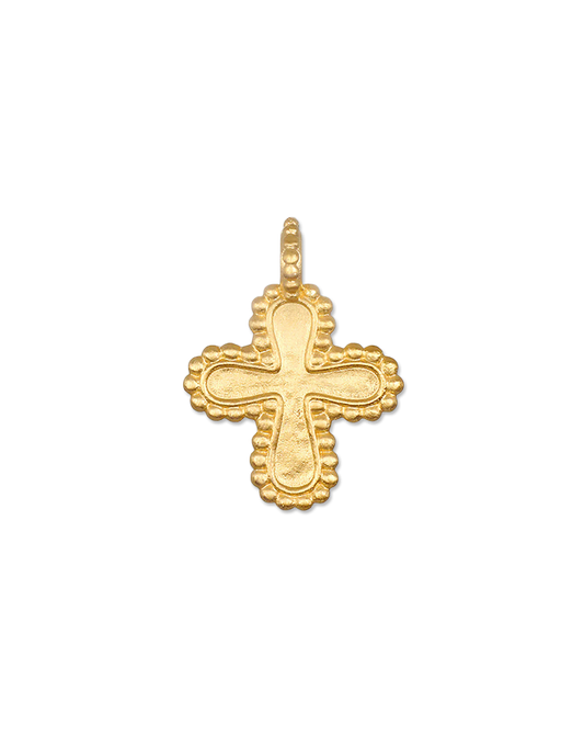 Faithful Cross Charm Necklace Pendant