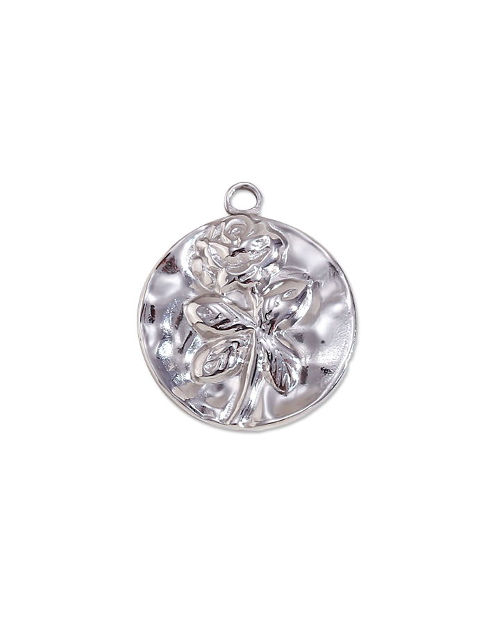 Metal Hammer Floral Pendant