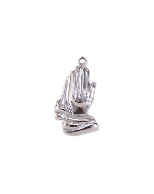 Metal Prayer Gesture Pendant