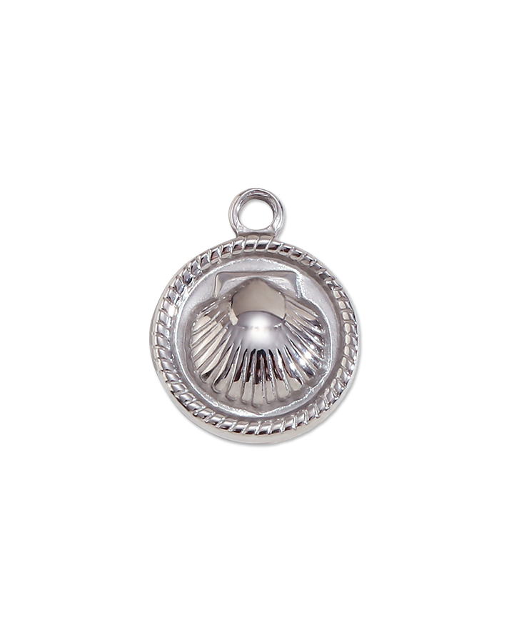 Metal Round Shell Pendant