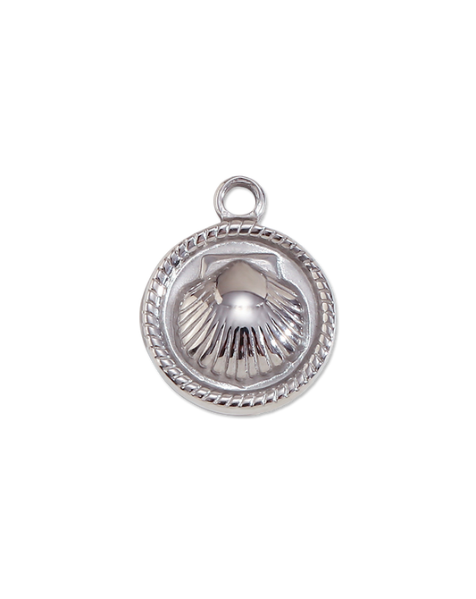 Metal Round Shell Pendant