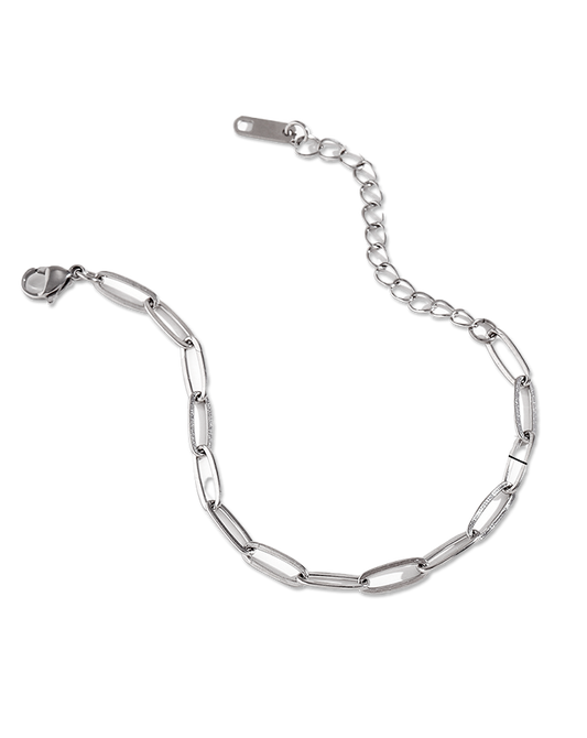 Stainless Steel Paperclip Chain Bracelet