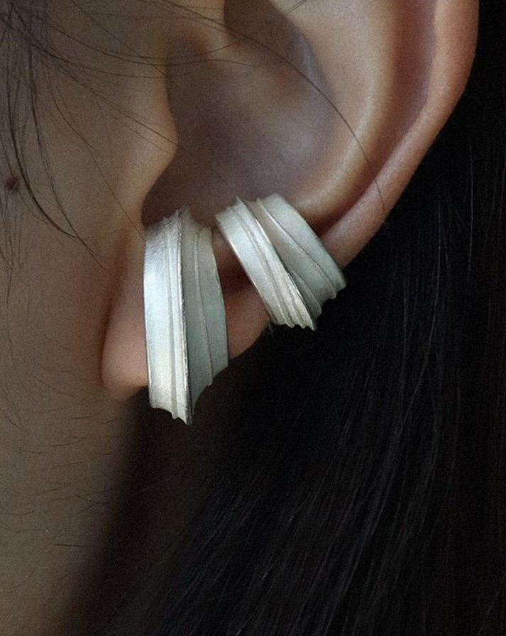 925 Silver Handmade Conch Ear Bone Holder