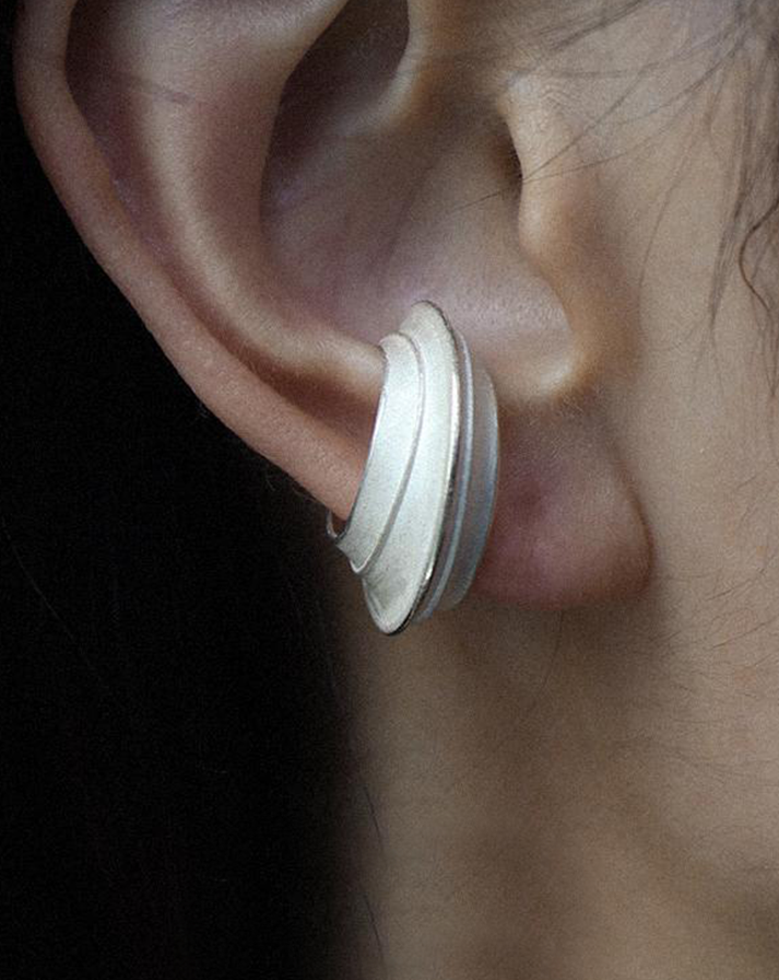 925 Silver Handmade Conch Ear Bone Holder