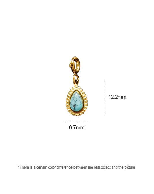 Turquoise Tear Drop Pendant